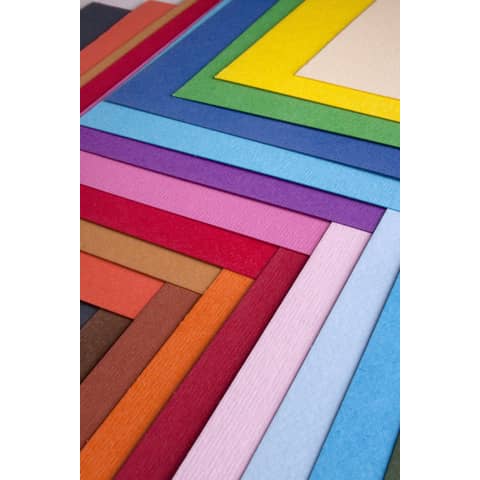 Cartoncino colorato Fabriano Elle Erre 50x70 cm 220 g conf. 20 fogli - azzurro - 42450713